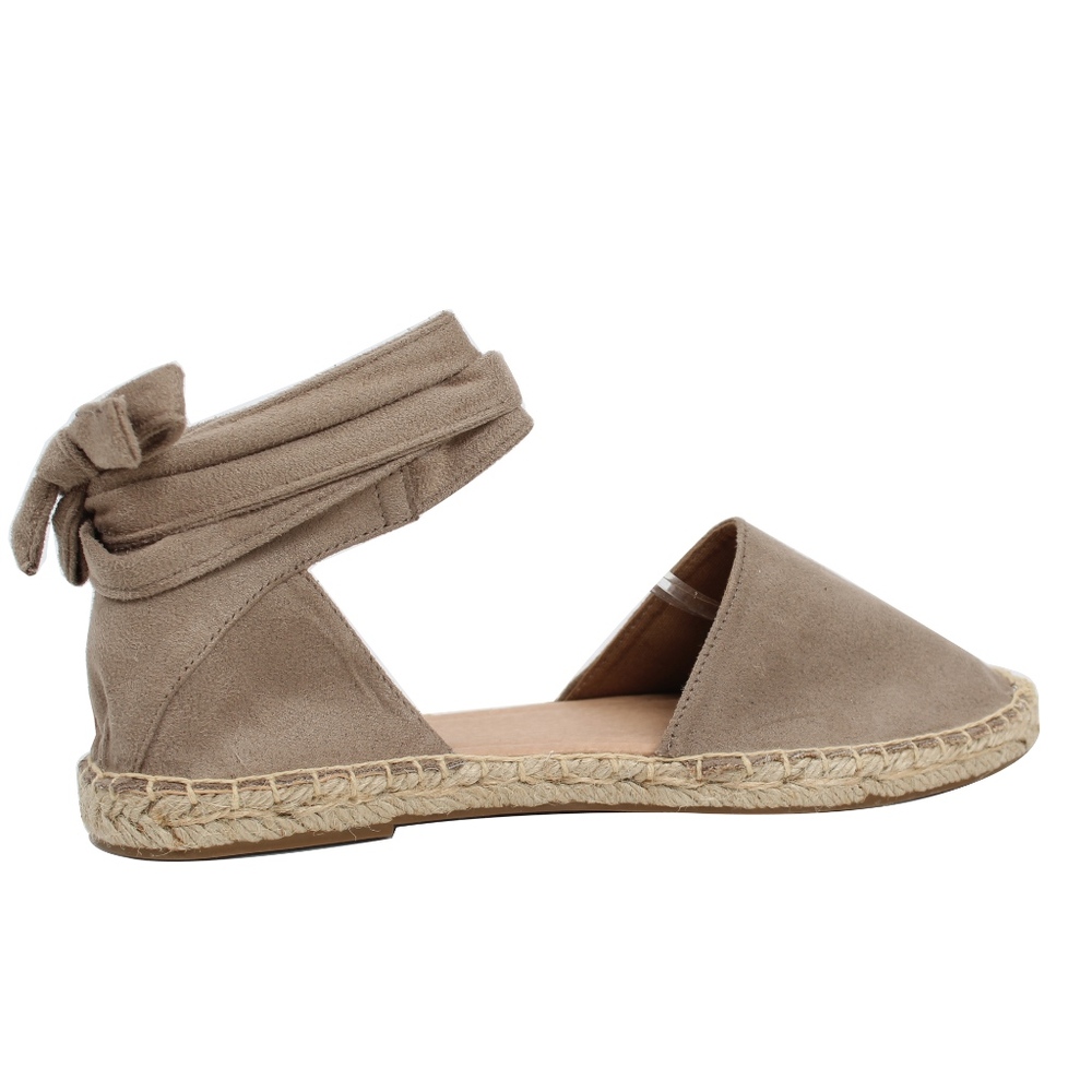 Clay Crochet Espadrille Ankle Wrap Tie Sandal - Picture 4 of 7